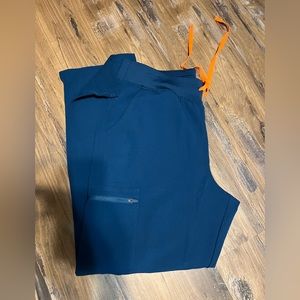 Womens figs scrub pants Yola 2.0 high waisted deep blue reef